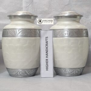 white 8 inches urn