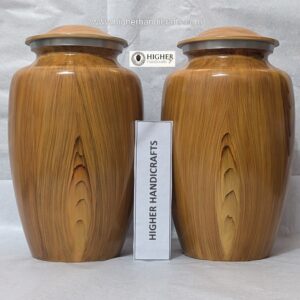 Wooden Textured Adult Urn