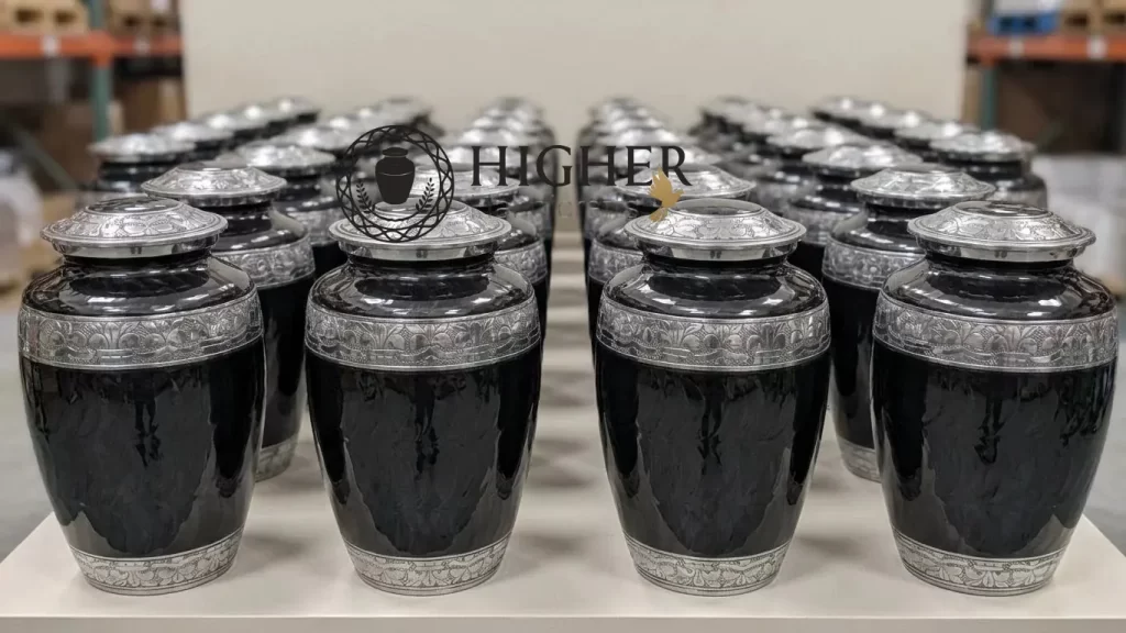 handcrafted aluminum cremation urns
