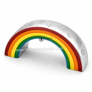 Rainbow Shaped Metal Pet Funeral Urns for Dog & Cat Ashes | Pet Urns Manufacturer & Supplier