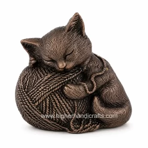 Cat Shaped Pet Cremation Urns for Ashes | Metal Cat Funeral Urns Manufacturer & Wholesaler