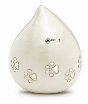 Wholesale Pet Teardrop Paw Engraved Urns | Premium Pet Cremation Urns Manufacturer & Supplier