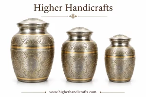 Brass Pet Urns Multiple Size 6" 8" 10" | Hand Engraved Pet Funeral Urns Supplier
