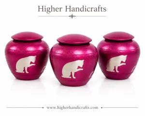 Magenta Odyssey Urn for Cat Ashes | Wholesale Pet Urns Supplier & Manufacturer