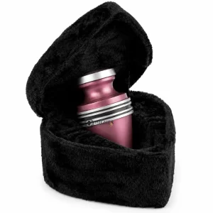 Grecian Keepsake Small Urn with Heart Shaped Velvet Box | Wholesale Funeral Urns Manufacturer & Supplier