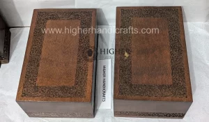 Wood Urns Manufacturer | Engraved Square Wooden Urns for Adult Ashes