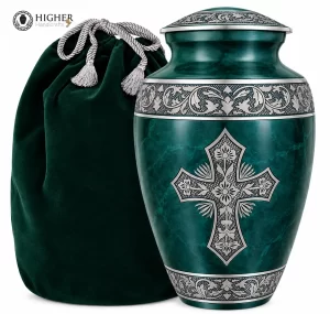 Modern Luxury Cremation Urn for Adult Ashes for Funeral Burial Niche or Columbarium Use